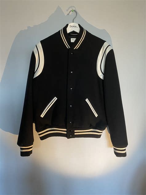 ysl teddy jacket grailed